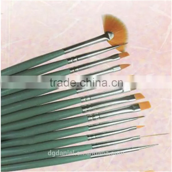 15pcs Soft Synthetic Hair Cosmetic Nail Brush Set photo-3