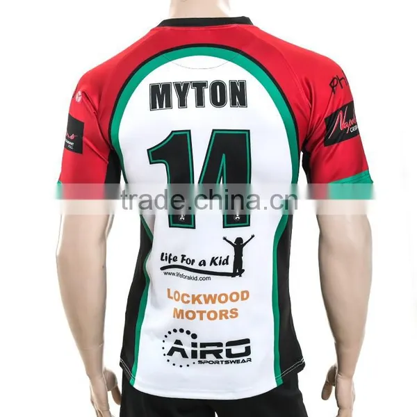 Wholesale Quality Custom Make Christmas Sublimated Rugby Jersey,sublimation Soccer Jersey photo-3