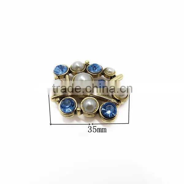Custom Chinese Diamond Alloy Button For Garment photo-2