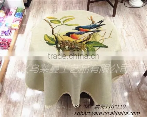 Wholesale Custom Digital Printed Fabric Tablecloths / Table Cloth photo-2