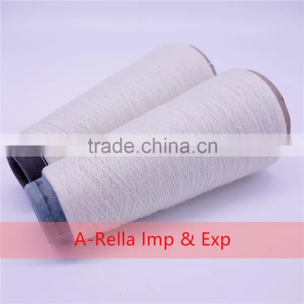 Anti-Pilling,Recycled,Eco-Friendly Feature and Ring Spun Technics Raw White Polyester Yarn 10s/1 photo-6