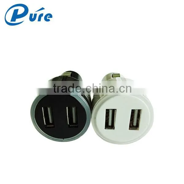 Splendid Mini Car Battery Charger 2 Usb Electric Car Charger Made for IPhone/iPad/Samsung photo-5