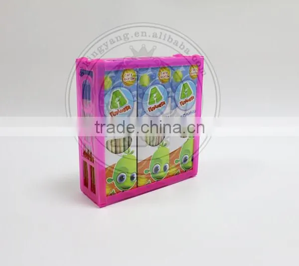 Plastic Tube Fruity Mini Ball Hard Sugar Straw Candy photo-3