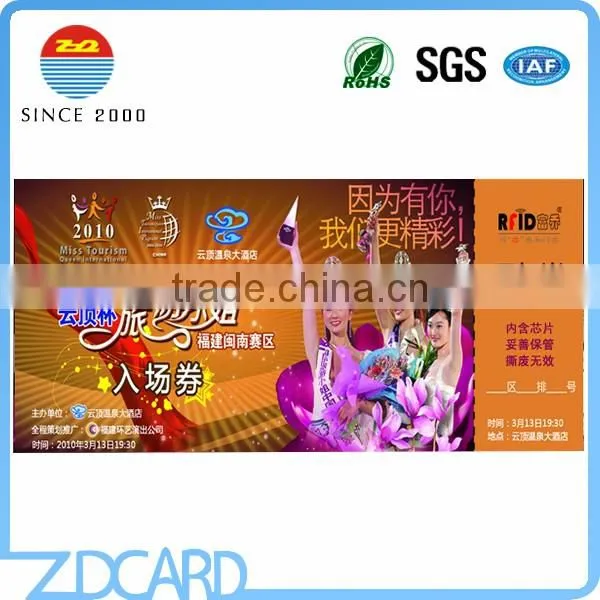 Cusomized Printing 13.56mhz Paper RFID Entrance Ticket photo-5