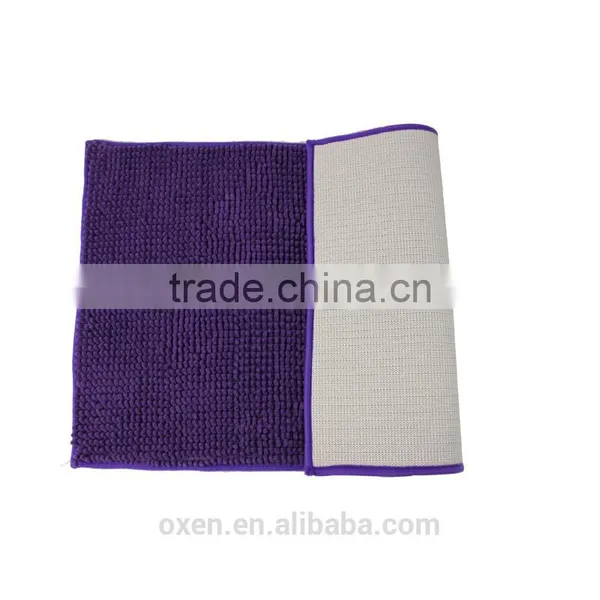 Custom Anti Slip Chenille Towel Non Slip Bath Mat Set, Custom Microfiber 100% Polyester Chenille Bath Mat,dining Room Rugs,carpe photo-2