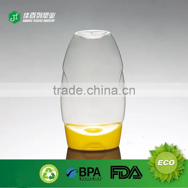 340ml Upside Down With Silicone Cap Squeeze Bottle Food Grade Plastic Jars Custom Logo Free Samples Honey Jars photo-6