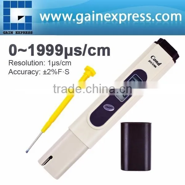 Digital EC Conductivity Meter Tester Water 0-1999 Us/cm With ATC & Electrode