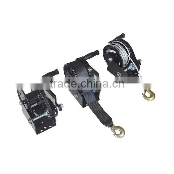 Manufacturing 1200lbs Galvanized Two Way One Speed Barge Winch With Cable photo-5
