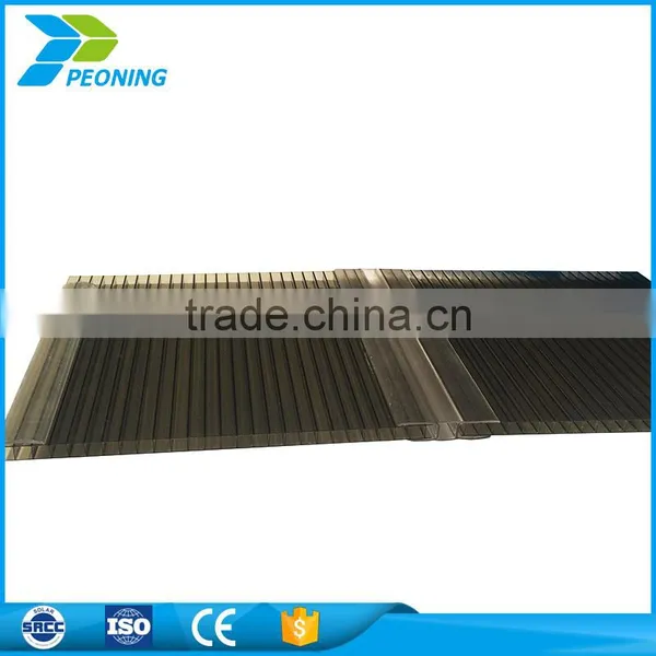 Factory Supply 8mm Greenhouse Polycarbonate Sunroom Locking System Sheet photo-3