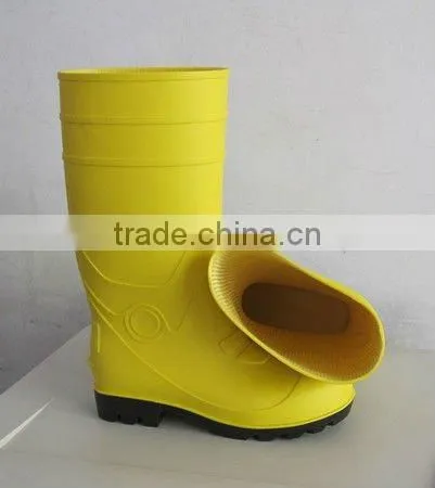 Water Resistant Yellow Cheap Price PVC Rain Boot, Safety PVC Rain Boot photo-2