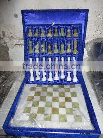 WHOLESALE 2017 NEW PRICE High Quality ONYX CHESS BOARDS WITH FIGURES photo-2