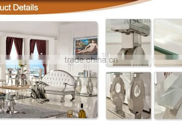 TH313 Guangdong Good Quality Glass Top Table photo-6