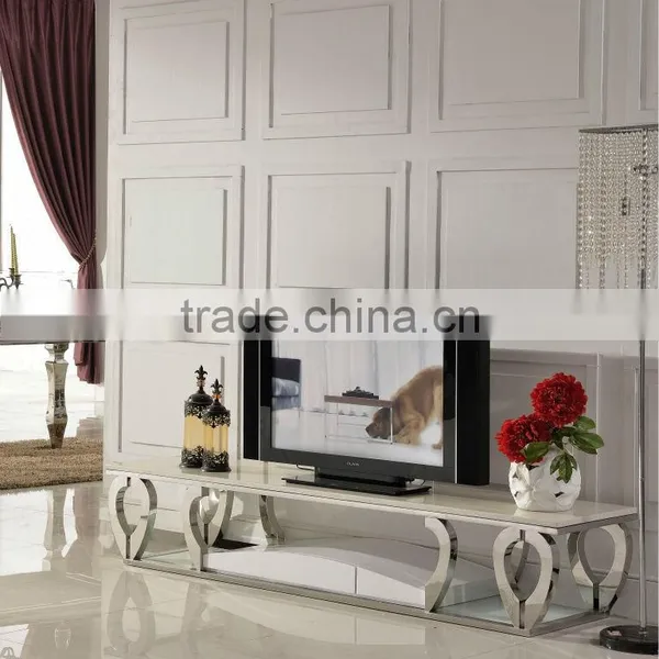 E376 New Style Stainless Steel TV Stand photo-3