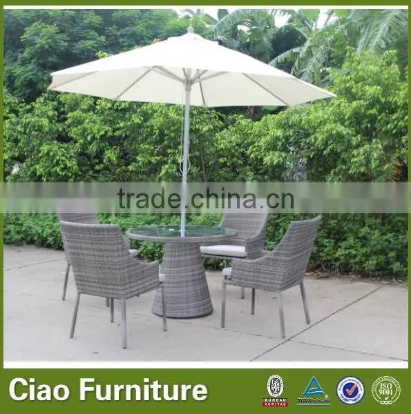 Balcony Outdoor Wicker Coffee Furniture Rattan Table and Chairs photo-5