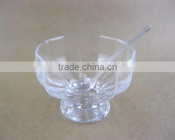 Glass Candy Bowl Round Glass Bowl Vase photo-3