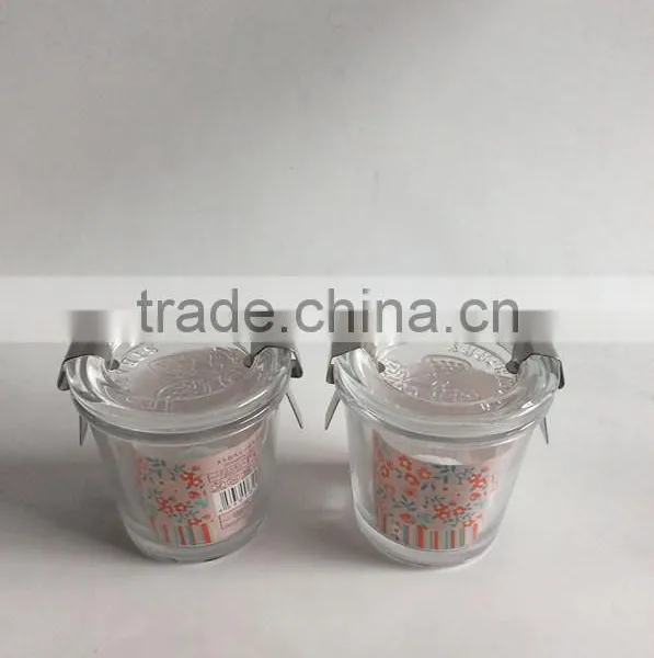 Strawberry Pattern Wholesale 115 ml Small Transparent Glass Bowl With Clip Lid,glassware photo-3