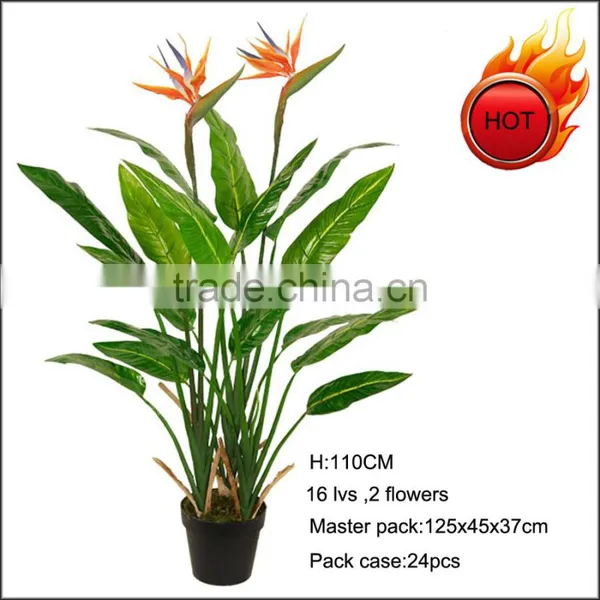 Hot Sale Flowering Artificial Strelitzia Tree photo-2