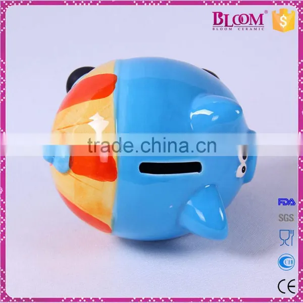 New Design of Hand Painted Ceramic Custom Coin Bank photo-5