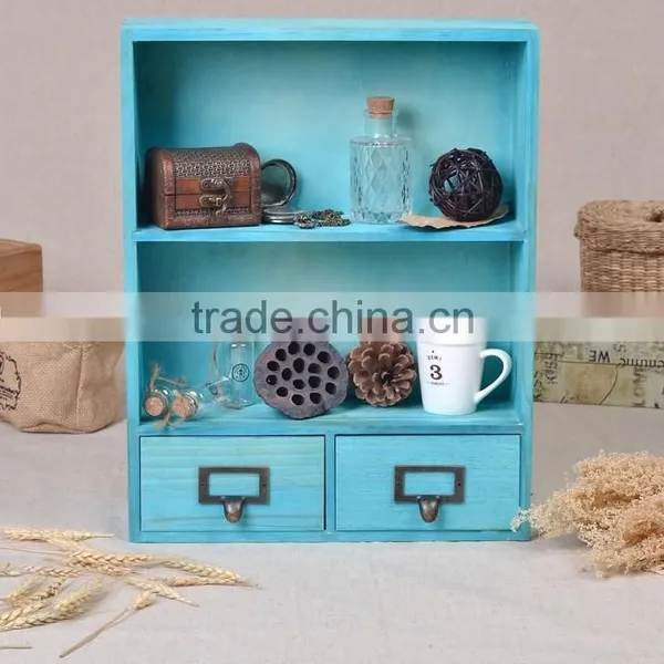 Two Drawer Wall Wooden Boxes photo-2