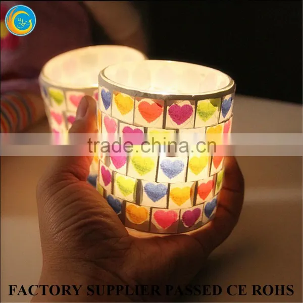 Mosaic Glass Candlestick Holders for Wedding Decor With Best Candle Scents photo-3