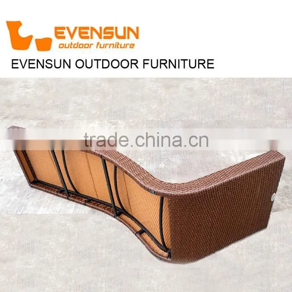 China Wicker Outdoor Day Bed Sun Lounge Rattan photo-4