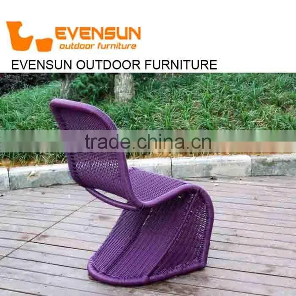 Hot Selling Stackable Outdoor Garden Wicker Rattan Chair photo-3