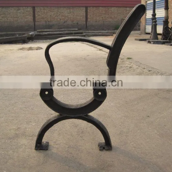 Garden Bench, Cast Alum Legs, Plastic Wood Bench photo-2