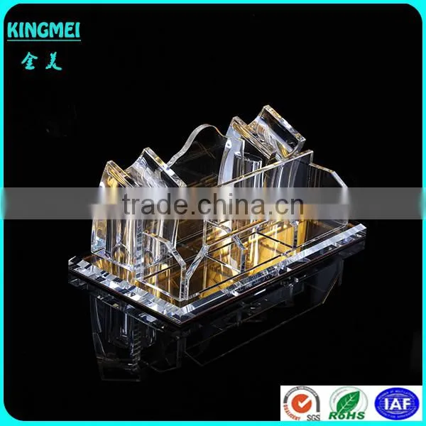 Customized V Shape Acrylic Microphone Display Stand Holder photo-3