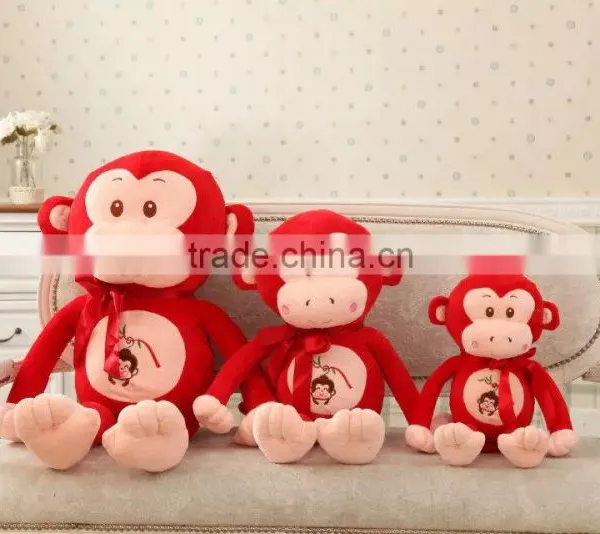 2016 New Year Hot Sale Cute Plush Monkey Toy Chinese Manufacture photo-2