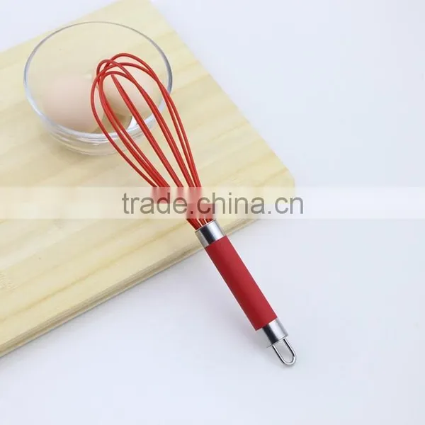 Red Silicone 5 Wire Loops Egg Beater photo-5
