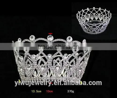 2015New Large Beauty Queen Crowns for Dancing Party Wedding Tiaras photo-2