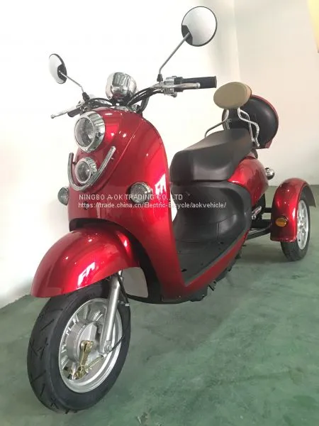48V500W Electric Tricycle for Disabled People, 3 Wheel Electric Scooter Trike With Reverse Gear photo-2