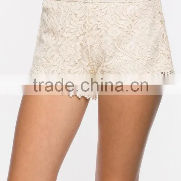 Summer Custom Nice Design Women Lace Shorts OEM Service photo-5