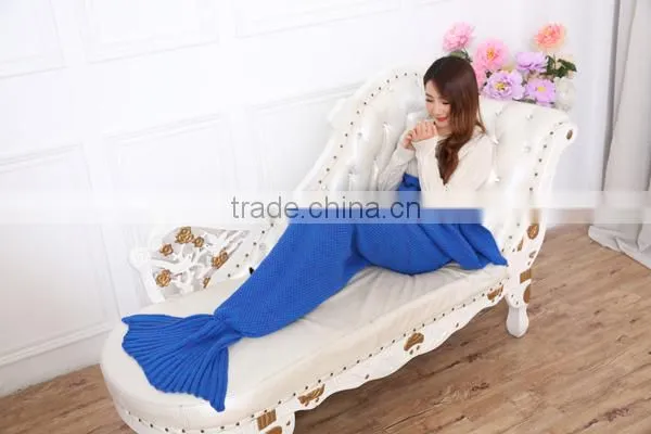 Hot Sales Knitted Fabric Mermaid Tail Blanket Wholesale photo-4