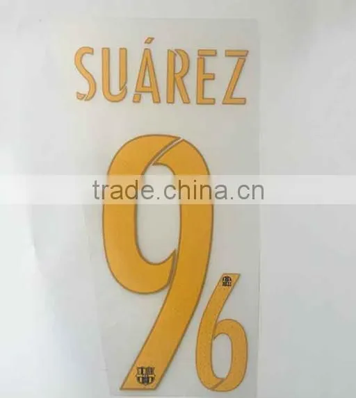 Custom Plastisol Type Soccer Number Heat Transfer Printing For Jerseys With Anti Sublimation photo-4
