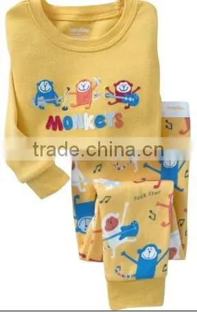 Wholesale Baby Boys and Girls Long Sleeve 2pc Cotton Pajmas Kids Pijamas Child Sleepwear photo-3