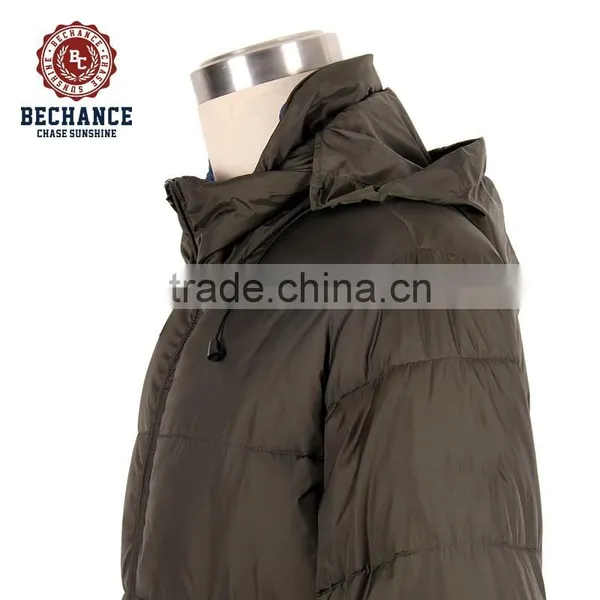 Mens Long Padded Parka Jacket With Raccoon Fur photo-6