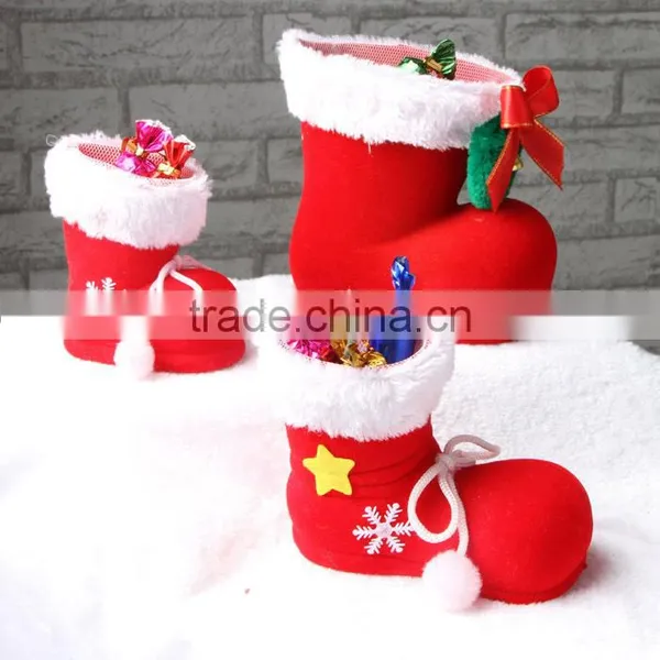 2016 Hot Selling Promotional Christmas Shoes Hanging Decoration ,felt Christmas Ornaments photo-2