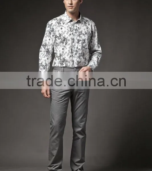 2015 Latest Style Cotton Mens Custom Dress Shirt photo-3