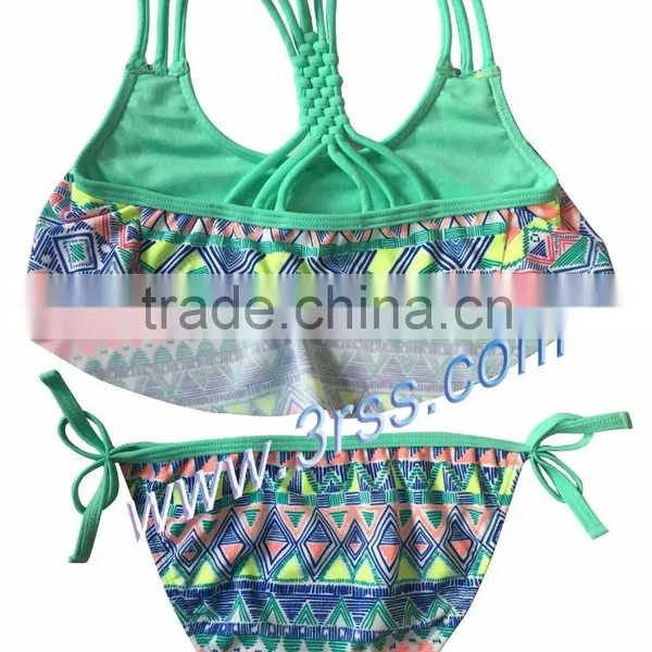 2017 Custom Young Girls Hand-knitted Bikini photo-2