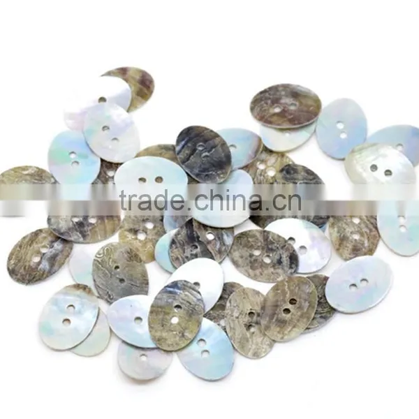 Natural Color Two Hole Natural Shell Buttons Wholesale photo-2