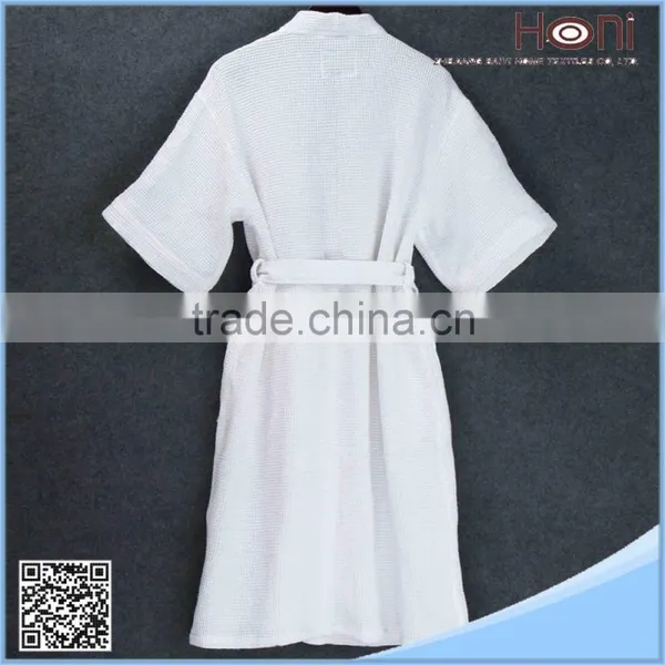 100% Cotton Waffle Hotel Spa Bathrobe photo-2