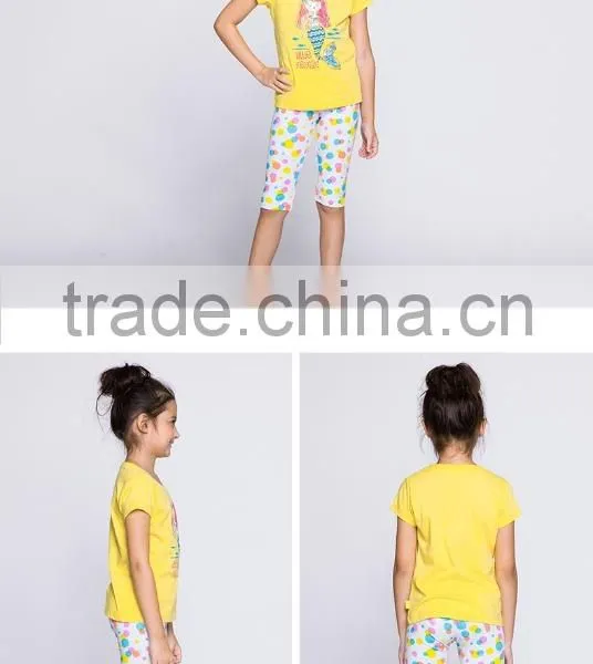 Custom Gilrs Cartoon Mermaid Tail Printed T-shirts photo-3
