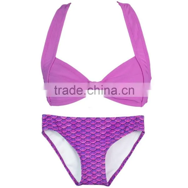 Women Swimwear Fishscales Mermaid Beachwear Bikini photo-2