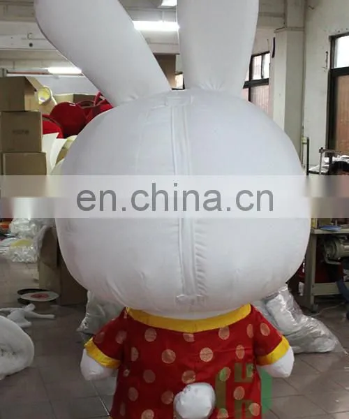 New Arrival!!!HI CE Inflatble Rabbit Mascot Costume in 2 Meters,inflatable Animal Mascot Costume for Hot Sale photo-6