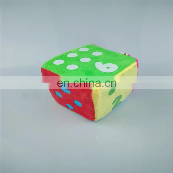 Dongguan Manufactory Low Price Cuddly Plush Famous Game Dice Toy Plush Dice Toy