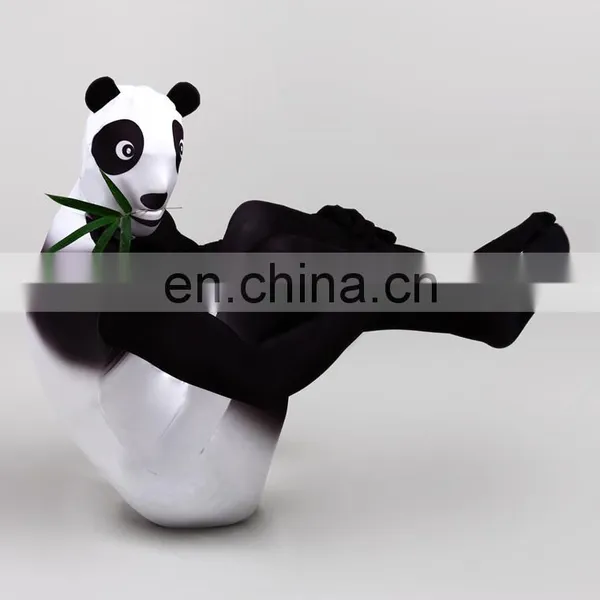 Full Body Polyester Spandex/Lycra Zentai Costume Panda Halloween Suits photo-2