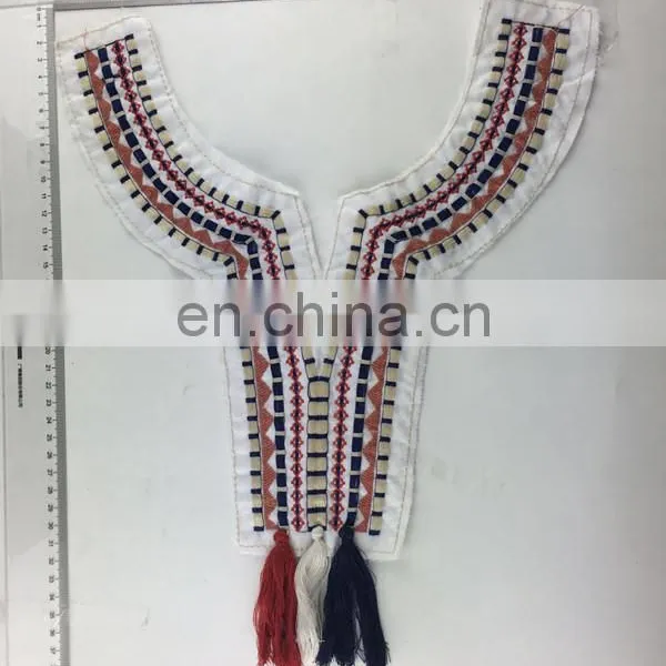 2016 Embroidered Neckline With Tassel For Garment Decorative photo-5