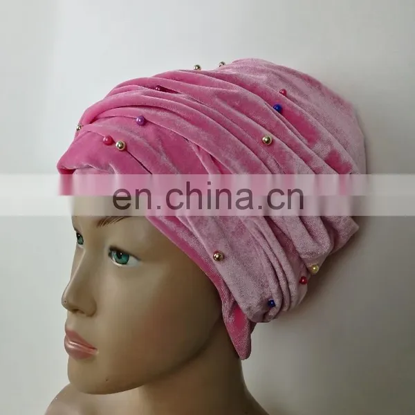 Tokay New Arrival Beaded Turban Head Wrap for Party photo-6