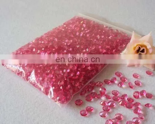 Pink 4.5mm Acrylic Diamond Confetti for Wedding Decoration Table Scatters
